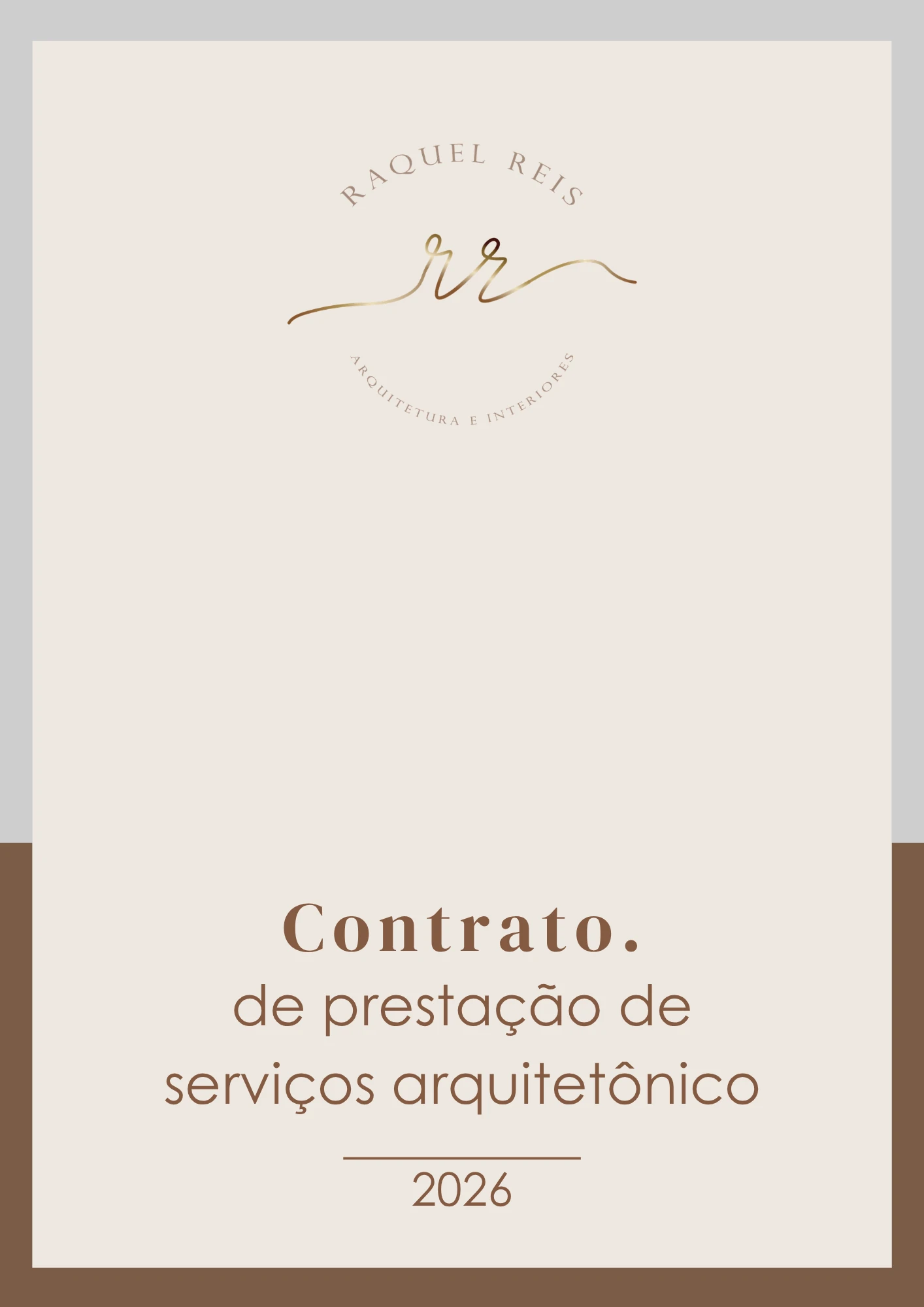 Exemplo de contrato personalizado para Arquitetura, página 1
